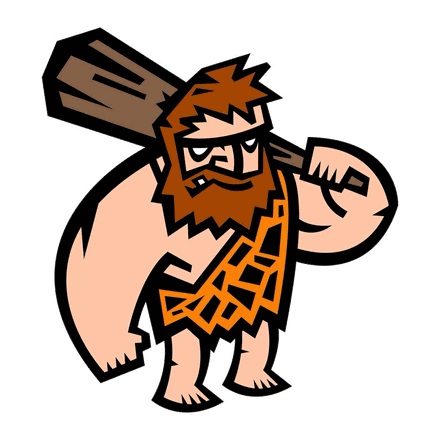 CobolCaveman — a caveman with a club